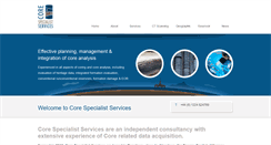 Desktop Screenshot of core-specialist-services.com